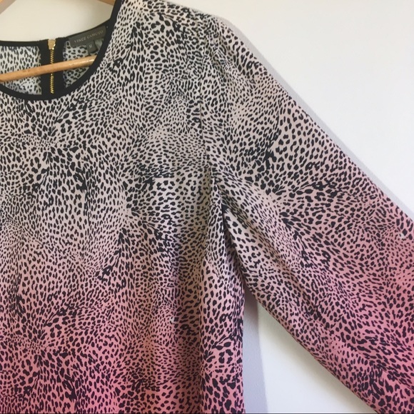 Vince Camuto Ombré Animal / Leopard Print Blouse - Picture 4 of 8